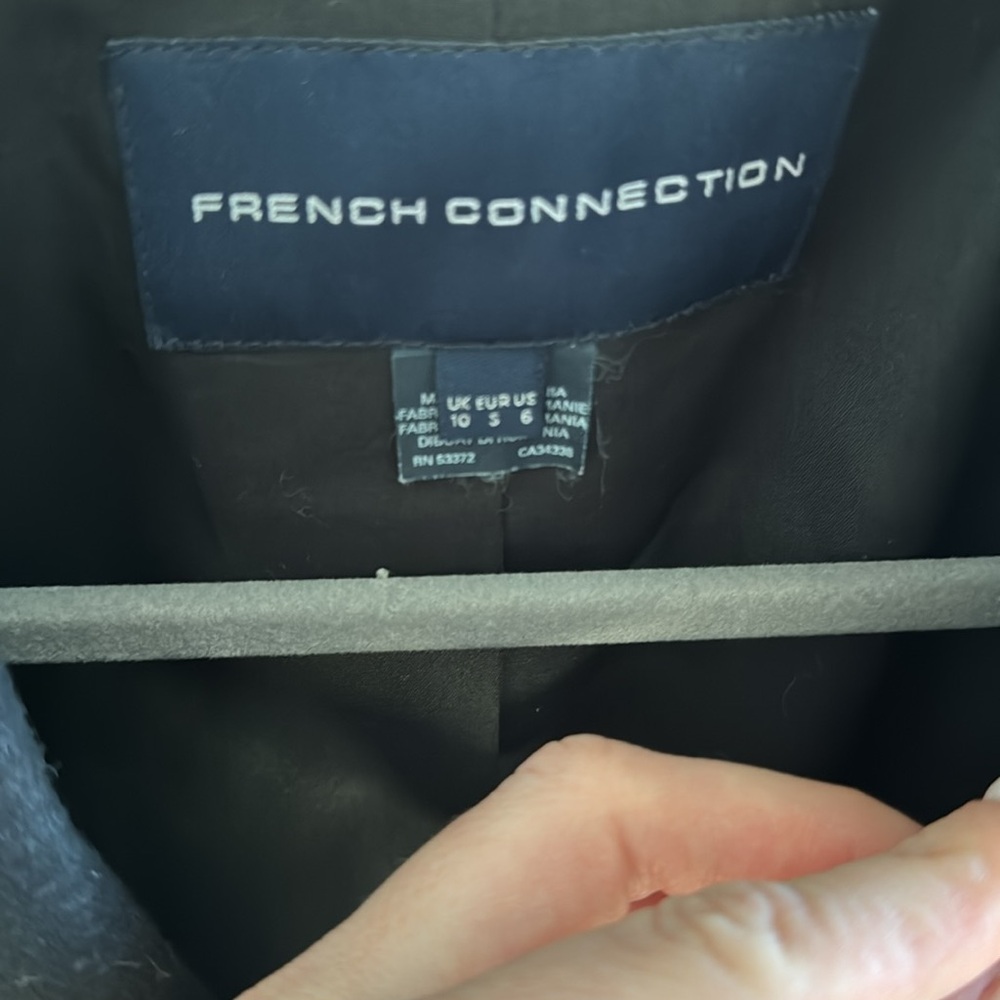 French Connection classic fit wool coat - Picture 2 of 3